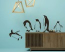 Jumping flying Penguins Modern Wall Decal